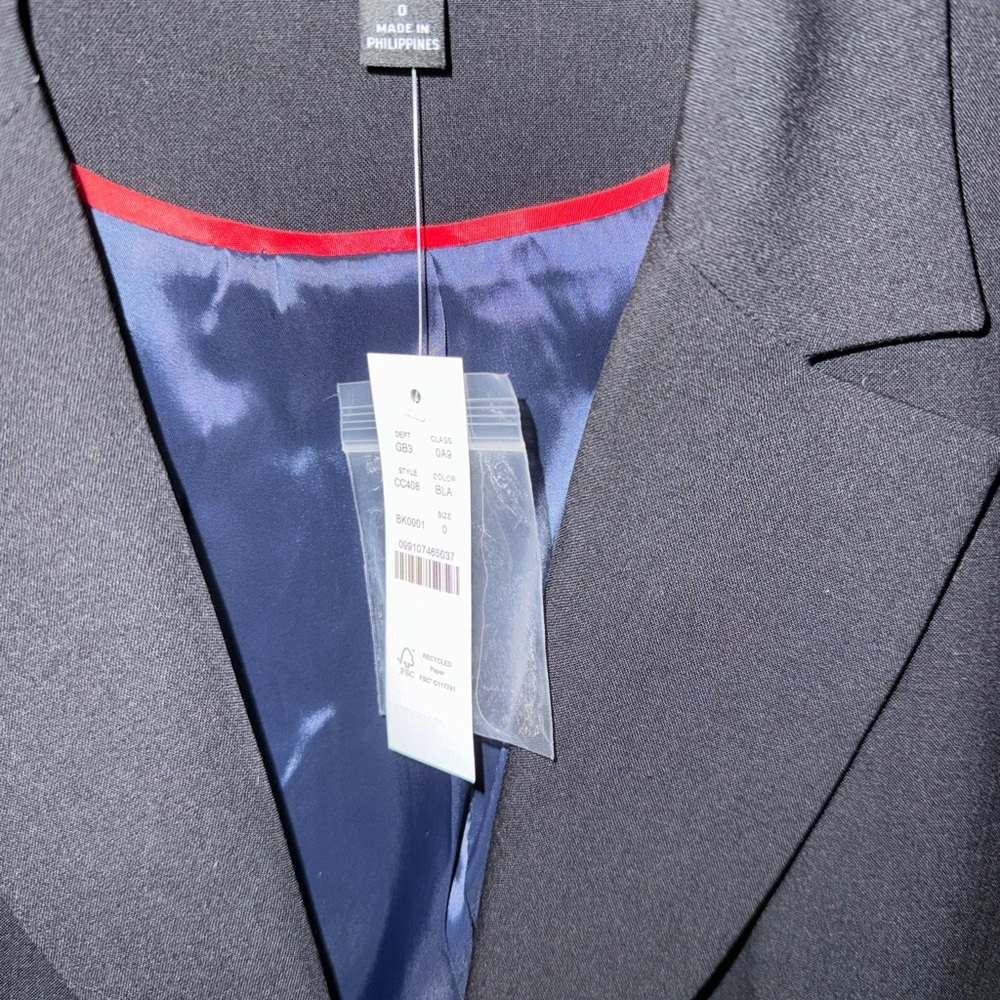 J. Crew Women's Black Blazer with Gold Buttons - Picture 3 of 5